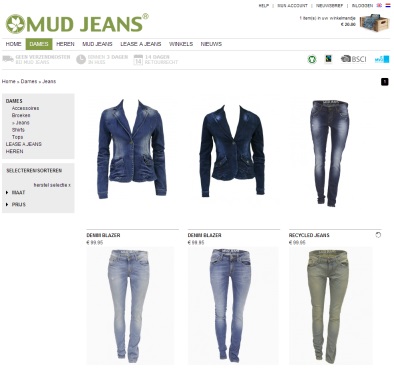 Mud Jeans Webshop